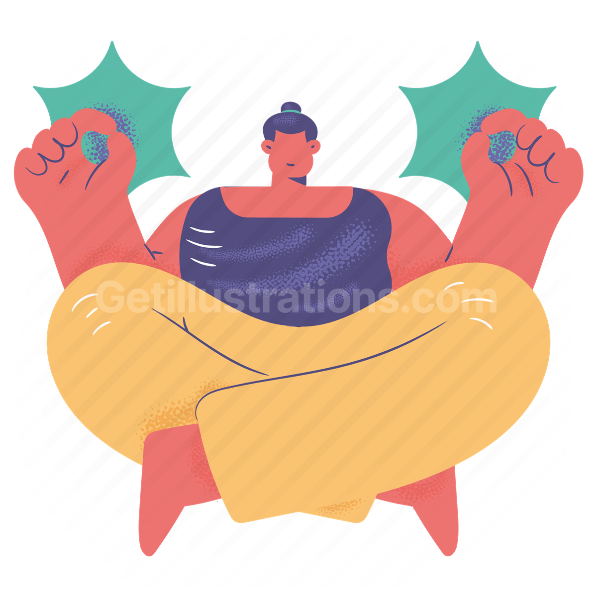 Sports and Fitness illustration